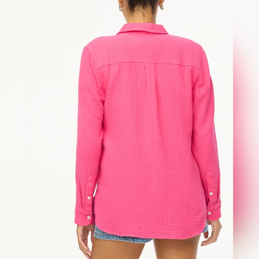 J. Crew Double-Gauze Button-up Shirt Size Medium NWT